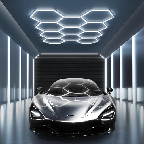 Hexagon gaismekļu komplekts, 11 gab., ar aksesuāriem, 385W, 6000K, IP20, 46200 Lm