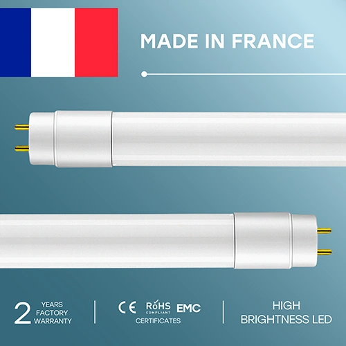 LED лампа T8, 18Вт, 120см, 1620лм, 4000К, Подключение электричества с двух сторон!