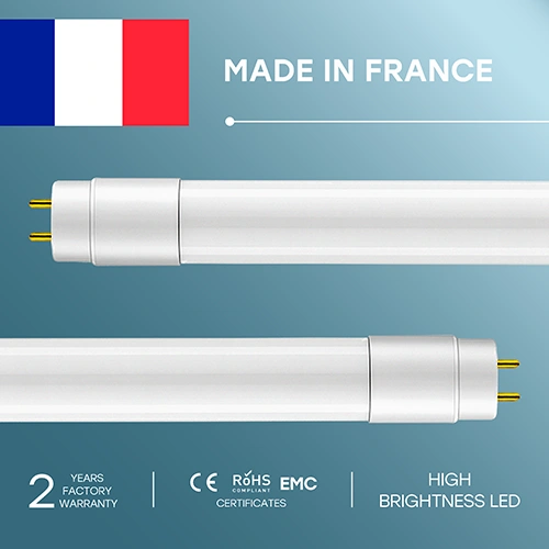 LED лампа T8, 24Вт, 150см, 2400лм, 6000К, Подключение электричества с двух сторон!