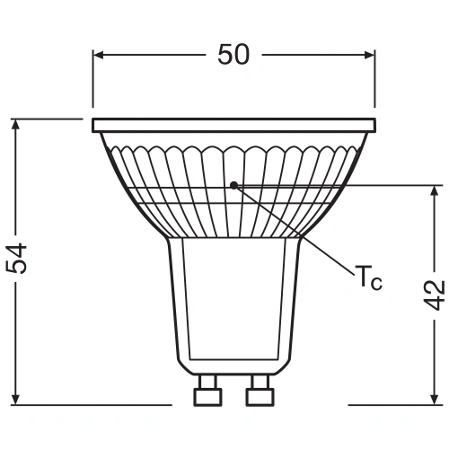 LED Spuldze GU10, 8W, 4000K, 750Lm, 36°