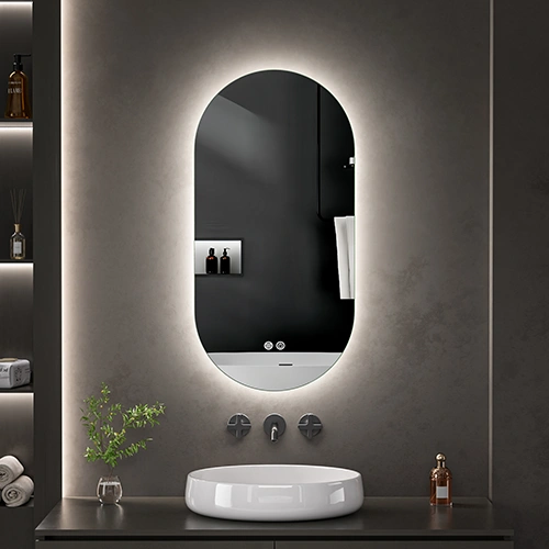 LED spogulis ar apsildes funkciju ALBA, 90 x 45 cm, 2700-6500K, 53W, 2541Lm, IP44