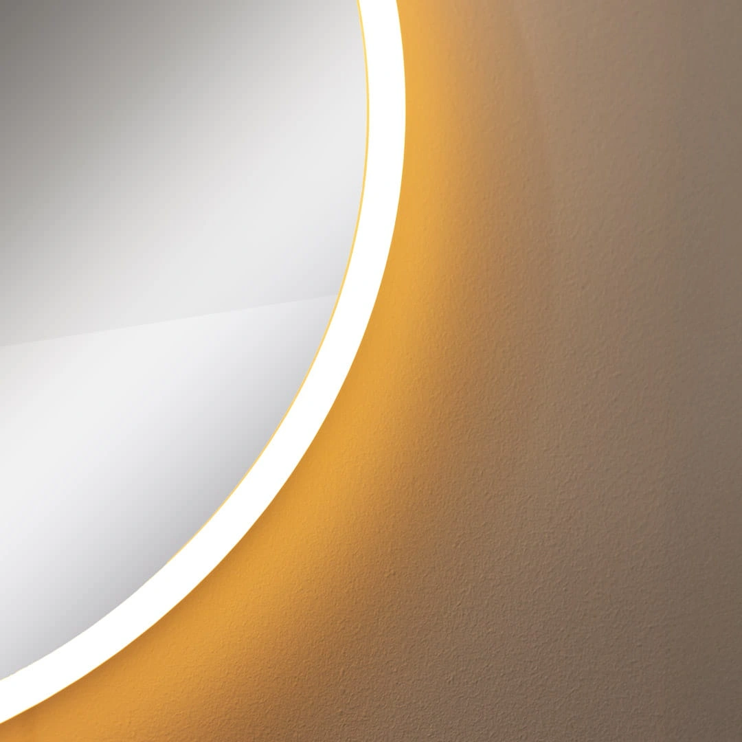 Mirror with LED lighting Ø 60 cm, 24W, 3CCT