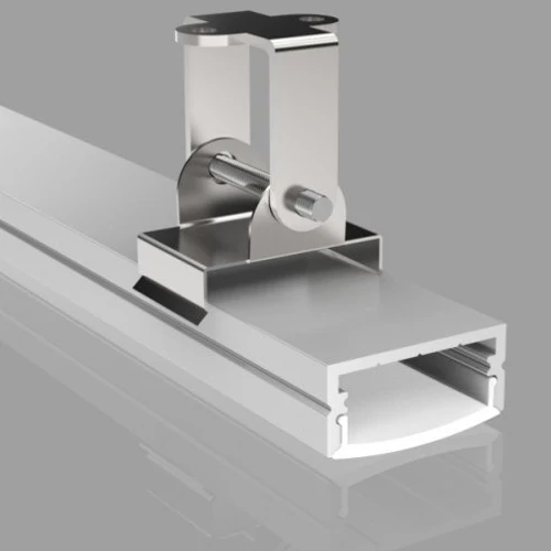 Anodized aluminum profile for 1-2 rows of LED strip HB-30X10