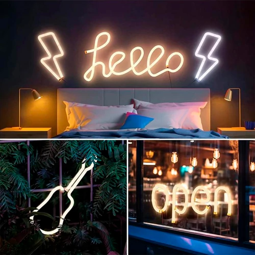 LED neona lente 5m, 3000K, IP67, 24V, 20W/m, NEON FLEX, Professional