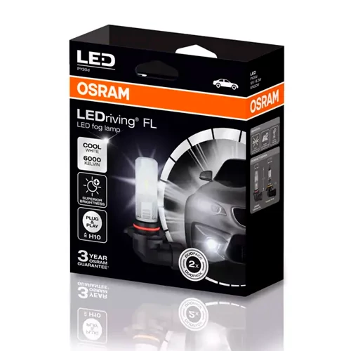 Miglas gaismas spuldzes H10, 8W, 6000K, LEDriving FL sērija