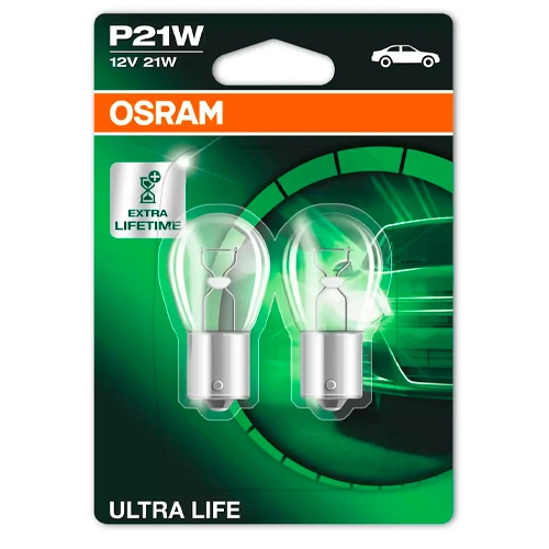 Halogēna spuldzes P21W, 12V, 21W, ULTRA LIFE sērija