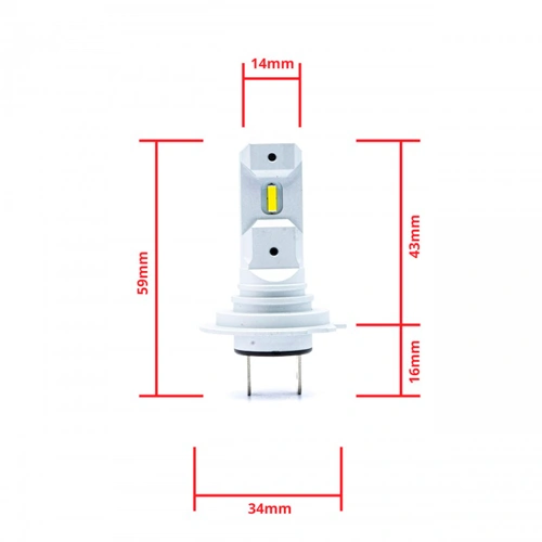 LED лампы H11, 6000K, 9-16V, EPLH71