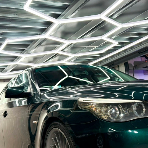 LED Griestu gaismekļu komplekts HEXAGON, 750W, 6500K, P44, 290 x 505 cm