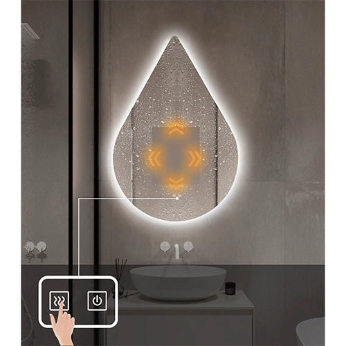 Spogulis ar LED apgaismojumu, 60x90 cm, 9.75W, Silti - neitrāli - auksti balts, IP44