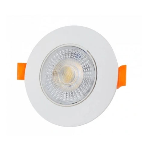 LED iebūvējams gaismeklis 3W , 5W , 7W, 3000K, 4000K, 6500K, 430 lm, 60°, balts, apaļa forma