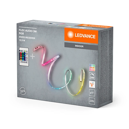 LED лента COB с пультом и аудиоприемником 3m, 4.2W/m, RGB+WW, IP20