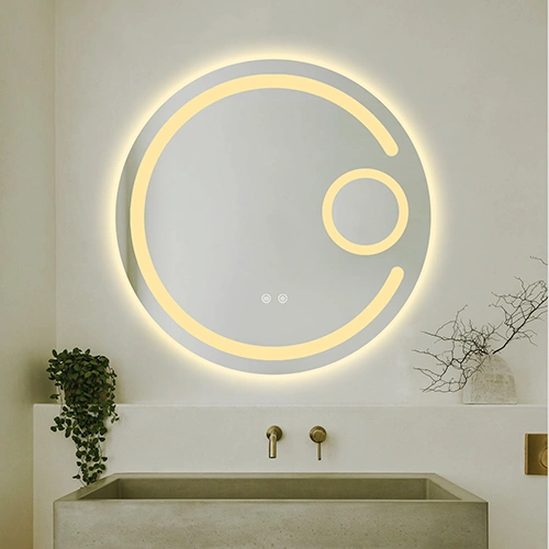 Spogulis ar LED apgaismojumu, 70 cm, 24W, Silti - neitrāli - auksti balts, IP44