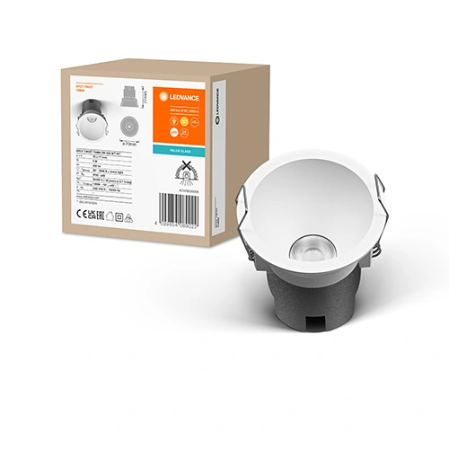 LED Recessed light 5W, 3000K, 400Lm, 30°, Ø70x77 mm, Spot Twist