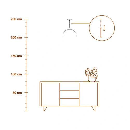Piekaramā lampa, excl. E27, max 9W, IP20, Decor Camel Bell