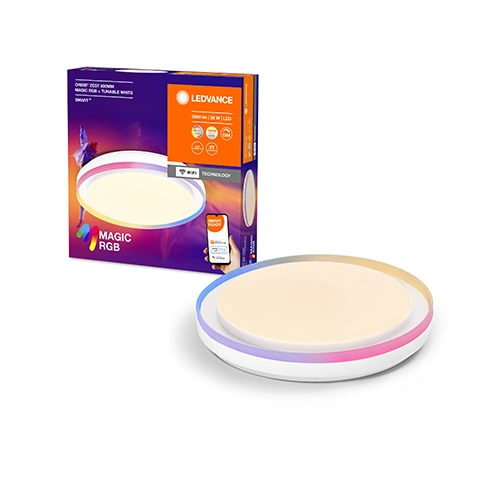 LED Умный светильник, плафон, 38W, 3800Lm, теплый-нейтральный-холодный белый + разноцветный, Smart+ Orbis Ceiling ZEST MAGIC RGB