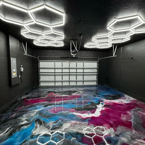 Hexagon gaismekļu komplekts, 8 gab., ar aksesuāriem, 280W, 6000K, IP20, 33600 Lm