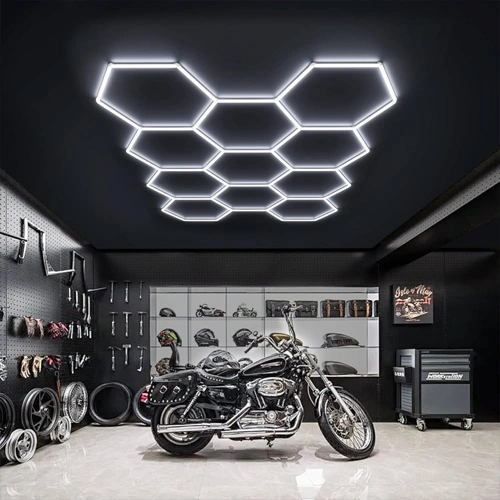 Hexagon gaismekļu komplekts, 11 gab., ar aksesuāriem, 385W, 6000K, IP20, 46200 Lm