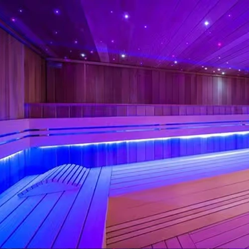 LED Zvaigžņotā debess komplekts, saunām, bērnu istabām, vanas istabām, 6 gaismekļi, RGB, IP54, 70°, zelts korpuss