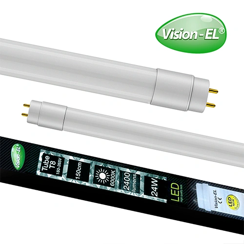 LED spuldze T8, 24W, 150cm, 2400lm, 6000K, elektrības pieslēgums no divām pusēm!