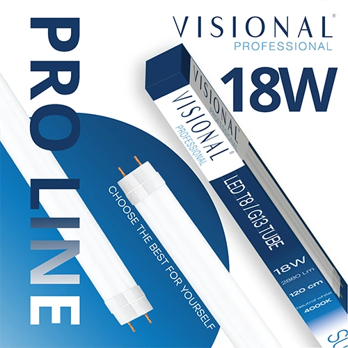 LED spuldze T8, 120 cm, 18W, 4000K, 2880Lm, IP20