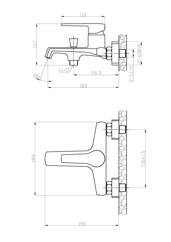 Bathtub faucet FIRA