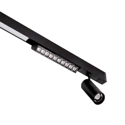 LED Magnētiskais sliežu gaismeklis MAGNETIC ROTATION LIGHT 12W, 3000K, 231 mm, 48V