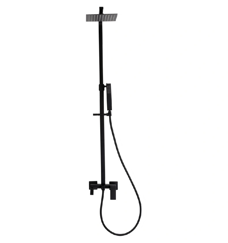 Lietus dušas komplekts FAUCET, Melns