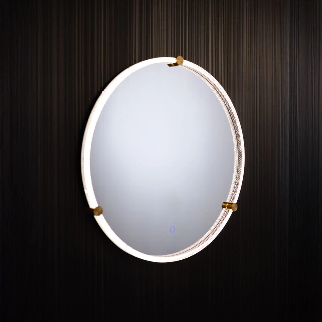 Mirror with LED lighting Ø 60 cm, 24W, 3CCT