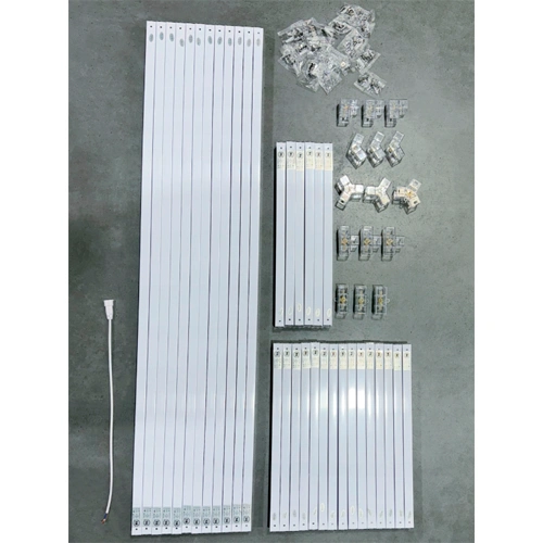 LED Ceiling Light Set HEXAGON, 310W, 6500K, P44, 217 x 291 cm