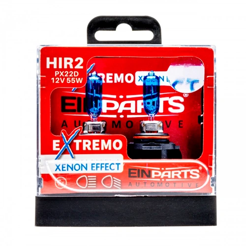 LED spuldzes HIR2 ar ksenona efektu, 6000K, 12V, 55W, EXTREMO 100%