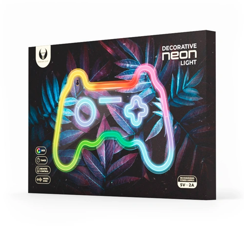 LED световая неоновая панель-вывеска - GAMEPAD