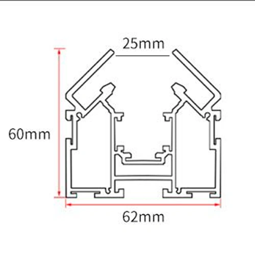 Magnētiskā sliede stiepjamiem griestiem, 2 m