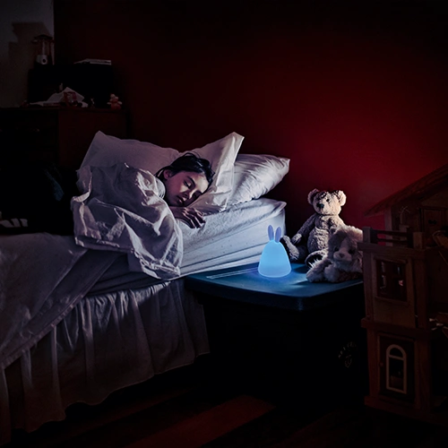 LED nakts lampa RABBIT 2.5W, 3000K + RGB