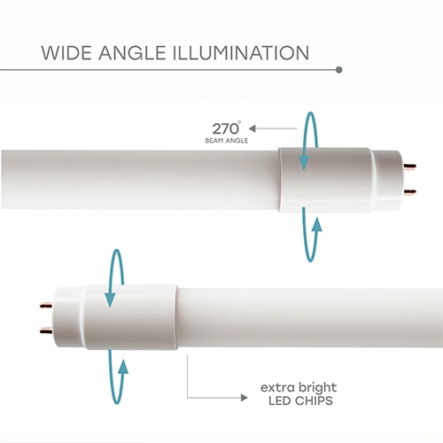 LED spuldzes (100 gab.) T8, 18W, 120cm, 1600lm, 6000K, elektrības pieslēgums no divām pusēm!