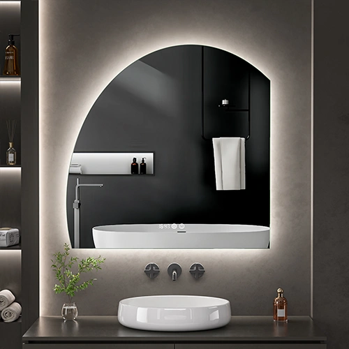 LED spogulis ar apsildes funkciju TAGLIATTA, 90 x 90 cm, 2700-6500K, 75W, 3872Lm, IP44