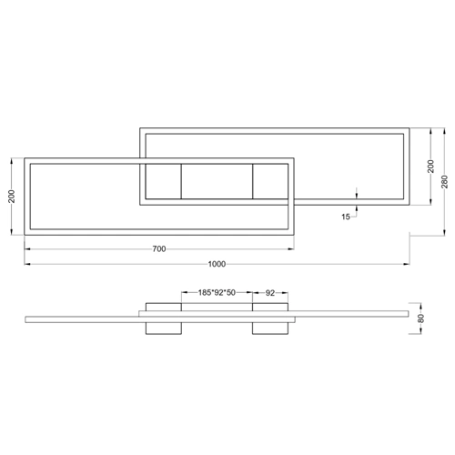 Потолочный светильник с пультом ALBANY, 37W, 4300lm, 2700-6500K