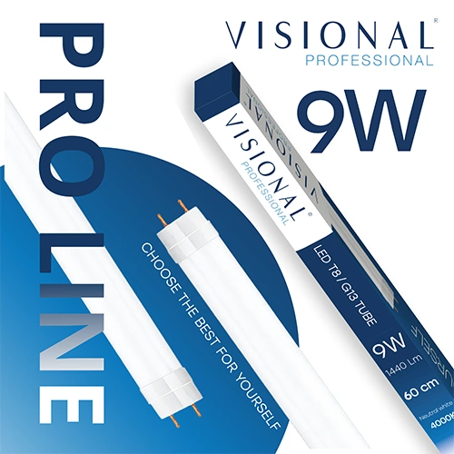 LED spuldze T8, 60 cm, 9W, 4000K, 1440Lm, IP20