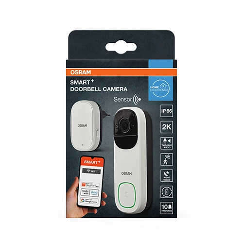 Smart doorbell with camera, 5V, IP66, SMART+ WIFI
