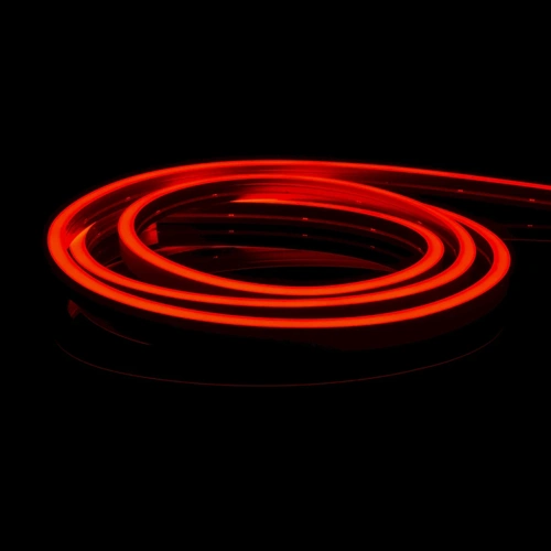 LED Neona lente 12V, sarkana, IP67, 5m, 6x12mm, NEON FLEX