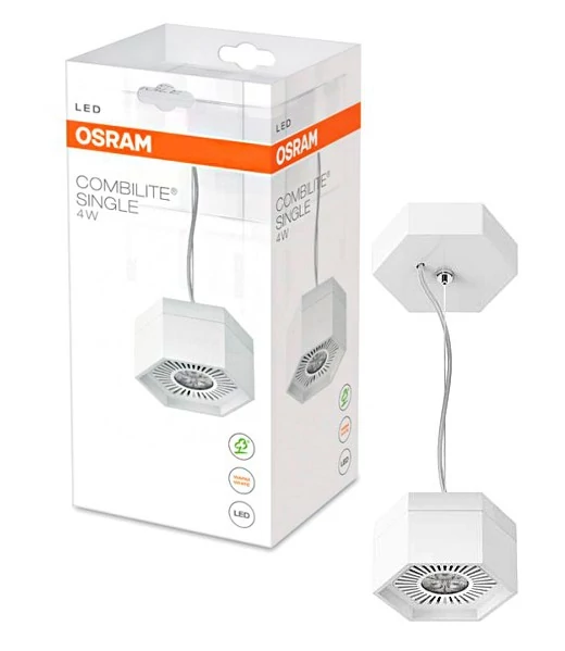 Pendant LED light, 4W, 3000K, IP20, COMBILITE-P Single