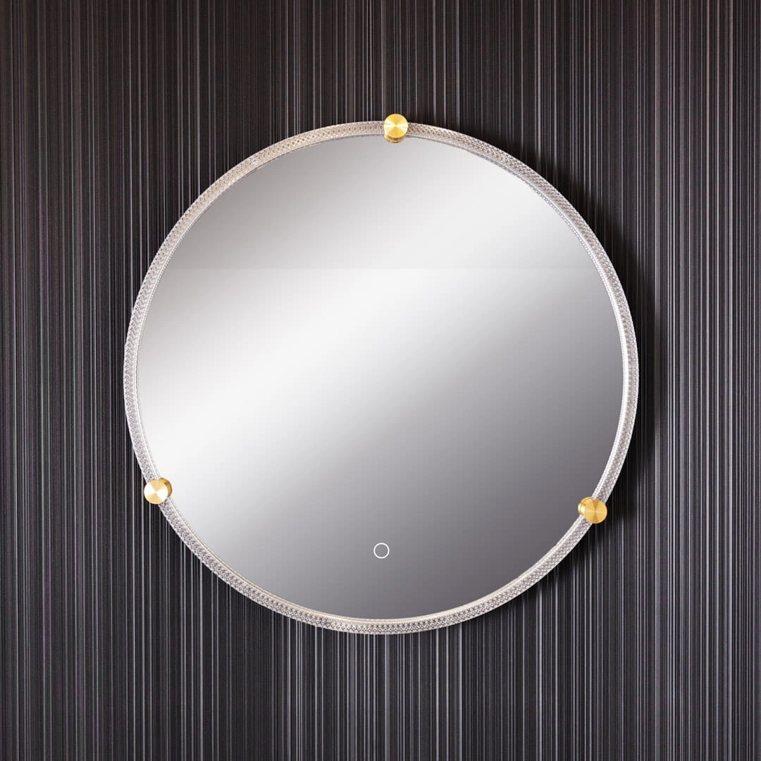 Mirror with LED lighting Ø 60 cm, 24W, 3CCT