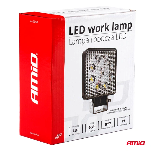 Papildu auto darba gaismas lukturis AWL07, 9-36V, 6000-6500K, IP67