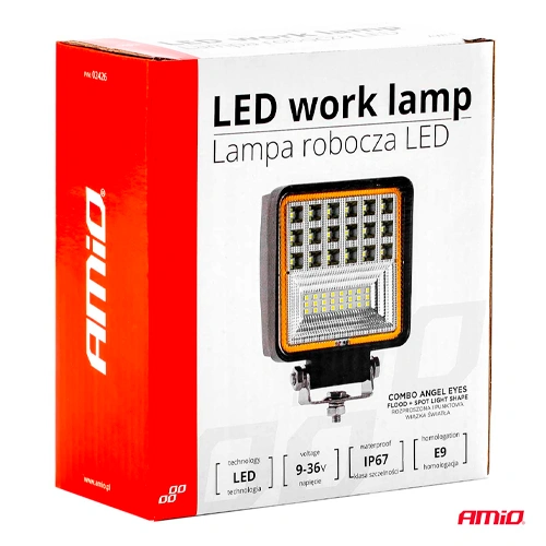 Papildu auto darba gaismas lukturis AWL12, 9-36V, 6000-6500K, IP67