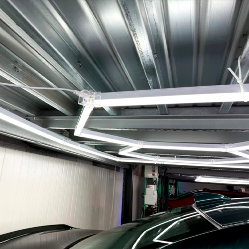 LED Griestu gaismekļu komplekts HEXAGON, 750W, 6500K, P44, 290 x 505 cm