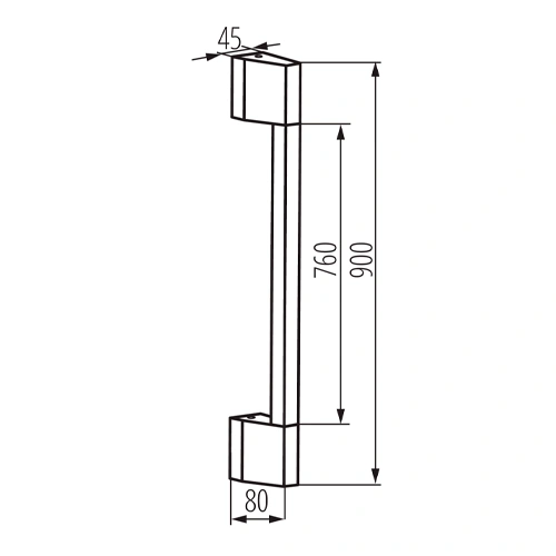 LED āra un iekštelpu sienas gaismeklis YALTE D, 90 cm, 8W, 3000K, IP54, 340Lm