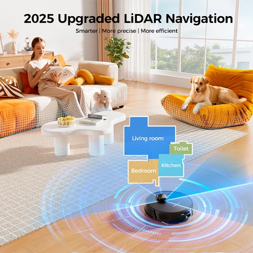 Viedais putekļsūcējs - robots ar uzlādes staciju Lubluelu L15 Plus, 3-in-1, 5 00Pa