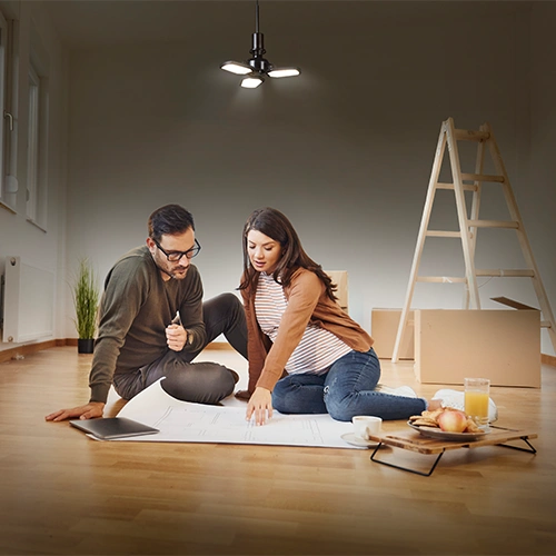 LED лампа E27, 60W, 6500Lm, 4000K, 100°, Highbay Blade