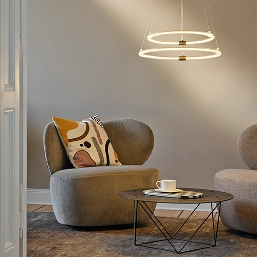 LED Подвесной светильник DECOR AURA 2XPEND, 21W, 3000K, 3200Lm, IP20