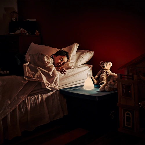 LED nakts lampa RABBIT 2.5W, 3000K + RGB