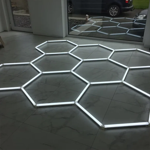 Hexagon gaismekļu komplekts, 8 gab., ar aksesuāriem, 280W, 6000K, IP20, 33600 Lm